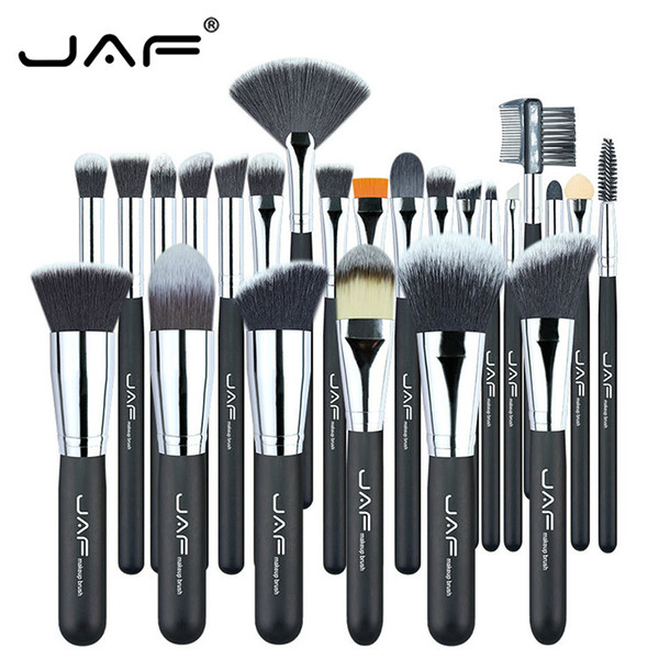 JAF 24pcs Professional Makeup Brushes Set High Quality Make Up Brush Soft Synthetic Full Function Cosmetic Tool Kit