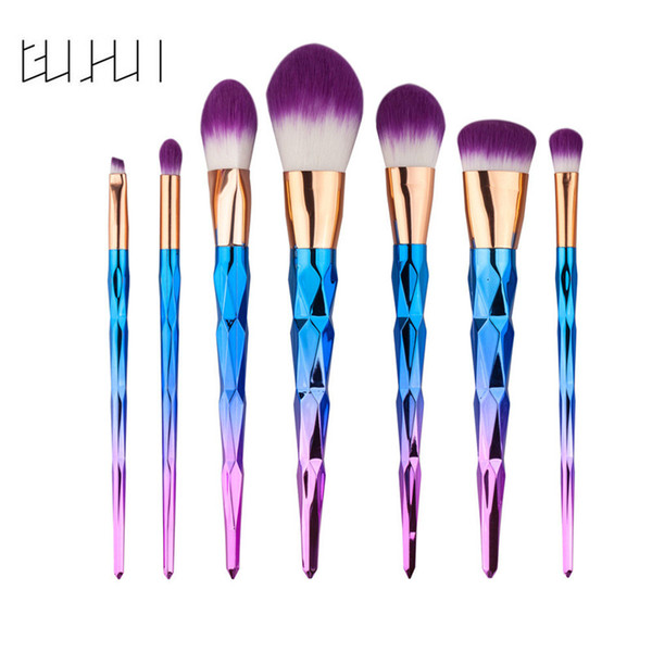 7pcs/set Rose Gold Makeup Brushes set Foundation Blush Powder Eyebrow Eyeshadow Make Up Brush Cosmetic Tools