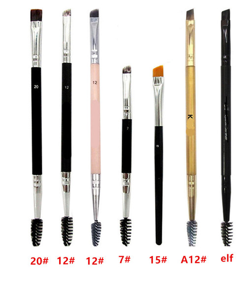 High quality eyelashes Eyebrow brush #12 #7 #15 #20 hot sales commonly used Double head makeup brush