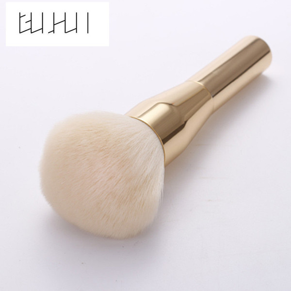 GUJHUI 1Pc Rose Gold Powder Blush Large Brush Professional Makeup Brushes Cosmetics Foundation Make Up Tool