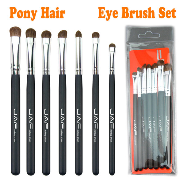 JAF 3 Colors 7pcs Professional Portable Makeup Brushes set Eye Blending Eyeshadow Smudge Shading Make Up Brushes JE07SSY-B