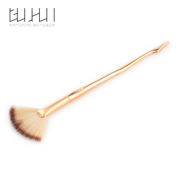 GUJHUI 1Pcs Large Fan Brush diamond Makeup Brushes Cosmetics Foundation Powder blusher Eyeshadow Make up Tools