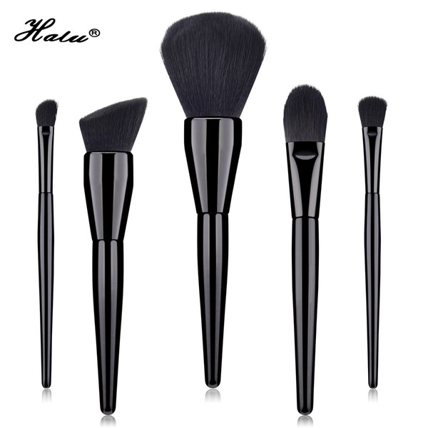 Halu Loose Powder Foundation Makeup Brushes Set 5pcs Face Powder Contour Cosmetic Cream Brush Set