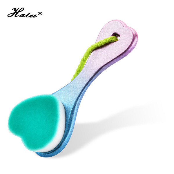 HaLu Single Heart Facial Cleansing Brush Deep Pore Face Washing Brush New Blusher Foundation Powder Soft Fiber Brush