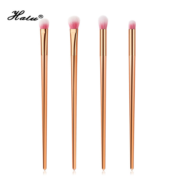 Halu 4pcs/set Professional Eyeshadow Brushes Blending Eye Shadow Concealer Nose Brush Makeup Tool Top Quality for Women