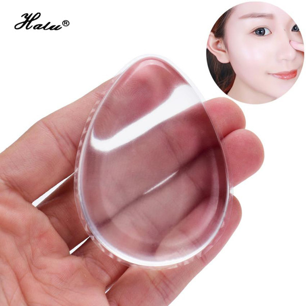 Waterdrop Transparent Silicon cosmetic puff pro fundation Makeup Silicon Sponge Jelly Gel Cosmetic Foundation Puff Flawless Powder Egg