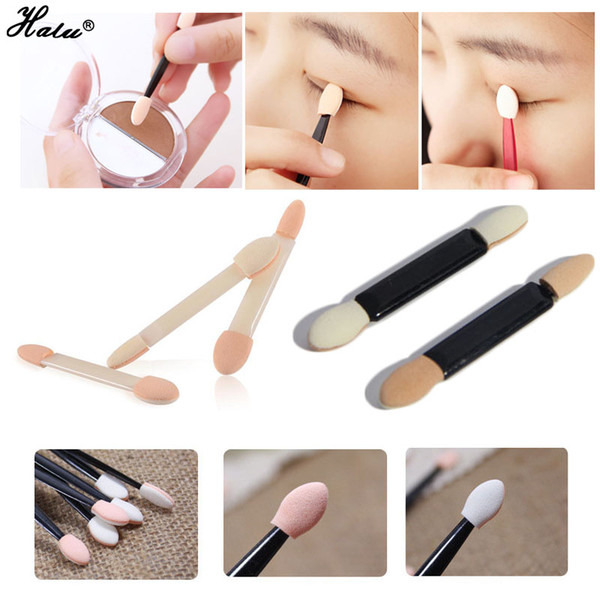 HaLu Makeup Double End Eyeshadow Brush Disposable Eye Shadow Sponge Brushes Stylish Beauty 20pcs/set Cosmetic Eye Shadow Applicator