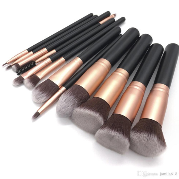 Multifunction Wooden 12X Makeup brush set Foundation Powder Eyeshadow Eyeliner Blending Mascara Brush Cosmetic Make up Brushes Beauty Tools