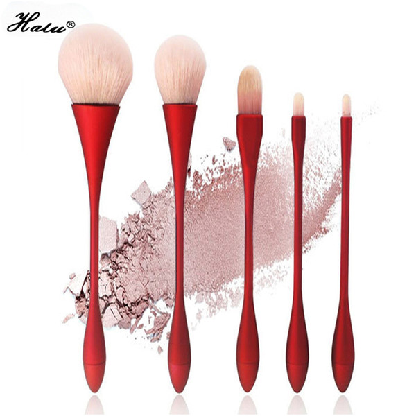 Halu Professional Goblet Makeup Brush Set Nylon Hair Waterdrop Blending Cosmetic Foundation Blush Brushes Set Tool kits New