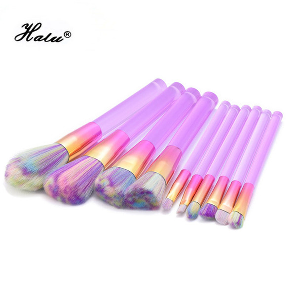 10pcs/set Makeup Brushes Set Professional Make Up Brush Tools Colors Available Fantasy Eyebrow Eyeliner Blush Blending Contour