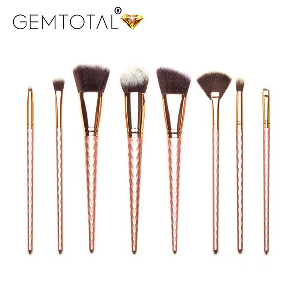 Makeup Brushes 8pcs face makeup brushes Foundation Blusher Powder Brush Tools Eyeshadow Eyeliner Eyebrow Makeup Brushes Free Shipping