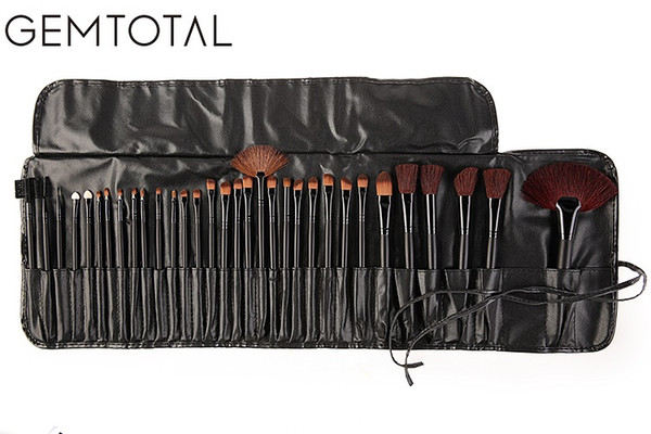 Professional 32 piece Makeup Brushes Professional Soft Cosmetics Make Up Brushse Set Kabuki Foundation Brush Set Lipstick Beauty Tools case