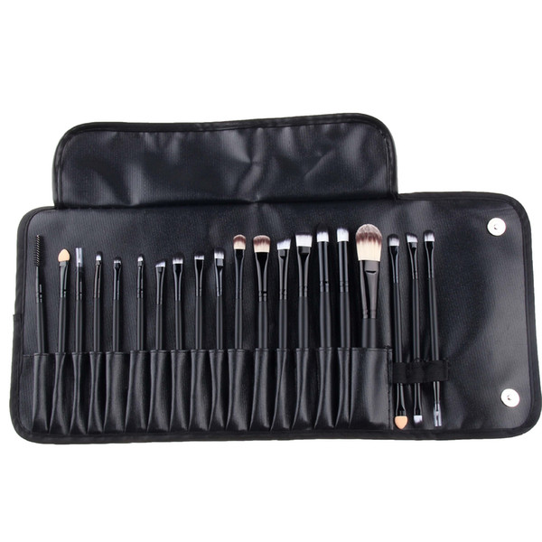 zouyesan Free Shipping 2019 20 black long rod eye shadow brush 20 black long handle eye brush makeup beauty makeup kit with bag