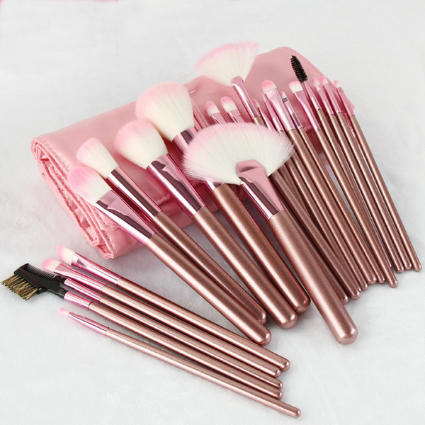 zouyesan Free Shipping 2019 Professional makeup beauty tool set 22 makeup brush set 22 pink makeup brush