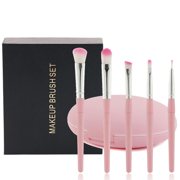 zouyesan free delivery 2019 5 Combination Makeup Brush Travel Portable Makeup Brush Set Brush Eye Beauty Tool Set