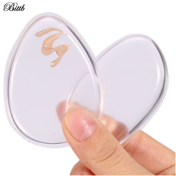 Bittb Silicone Gel Makeup Sponge Face Cosmetic Puff Liquid Foundation Cream Facial Make up Sponge Beauty Maquiagem Tools