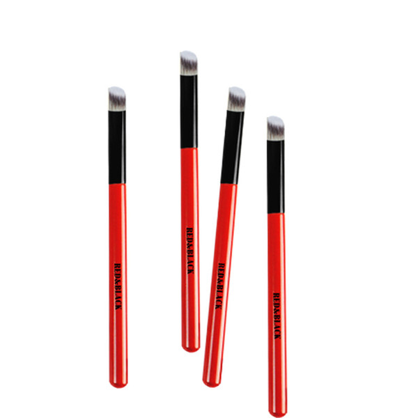 Red&Black Nose Concealer Eyeshadow Gold Black Flat Brush Face Nose Powder Foundation Tool Blusher Make Up Brushes