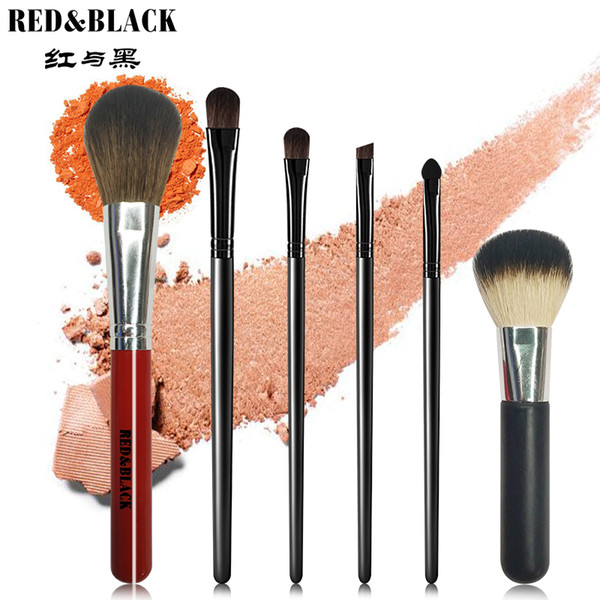 Red&Black Makeup brushes powder Face Daily Using powder brushes blush eyeshadow eyebrow brush maquiagem profissional completa