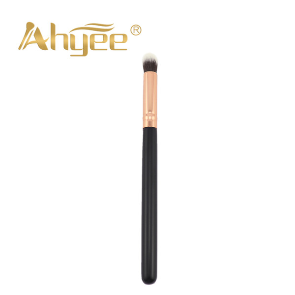 New Luxe Golden Makeup Brush Soft Synthetic Hair Black Wood Handle Eyeshadow Eye Shading Blending Brushes Beauty Tool