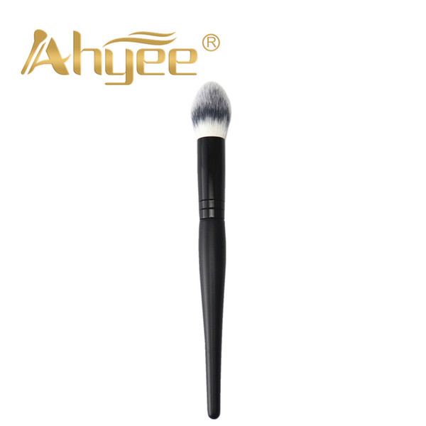 Ahyee New 1 PCS Tapered Highlighter Brush Vegan Synthetic Bristles Wood Handle Best For Highlighting And Contouring Face and Eye