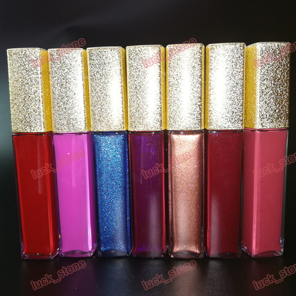 your Private Label 7 color Wholesale custom glow cosmetics fruity long lasting glossy glitter lipgloss glitter liquid lipstick without logo