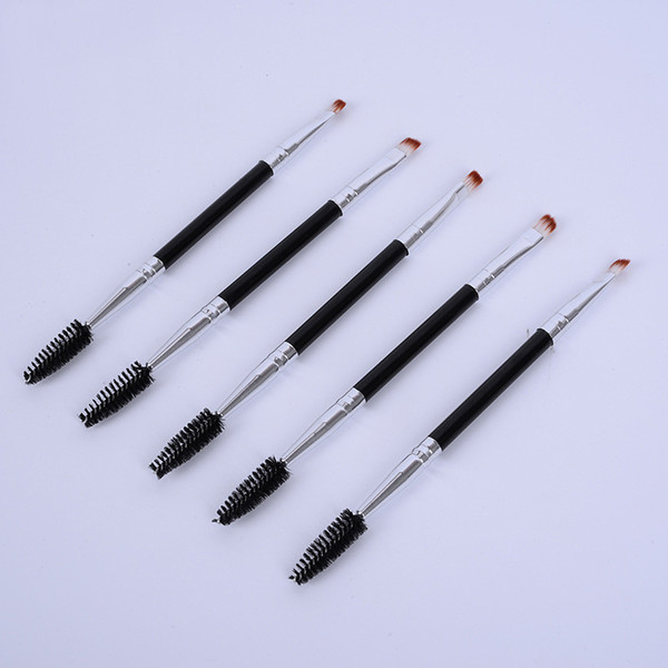 Makeup Eye Brow Eyebrow Brush Synthetic Duo Makeup Brushes Double Eyebrow Brush Head Brushes Kit Pinceis