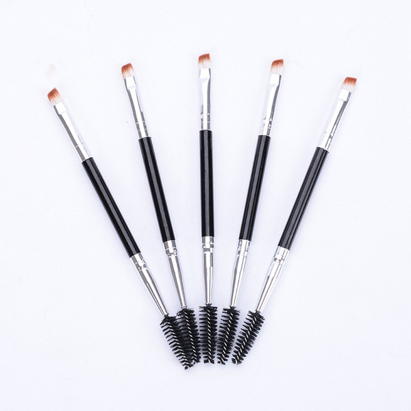 Double Eyebrow Brush + Eyebrow Comb beauty cosmetic make up brush eye makeup brushes for eyeBrow Brush blending eye