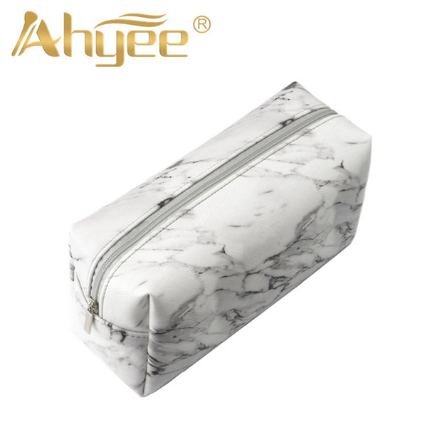 New Fashion Marble Three-dimensional Zip Lock Storage Bag Ladies travel organizer Square Makeup Bag Organayzer Wash Cosmetics