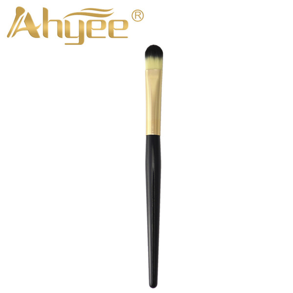 Gold Eyeshadow Makeup Brushes Black Handle Golden Tube Concealer Synthetic Professional Foundation Eye Cosmetic Tool Hot Sale