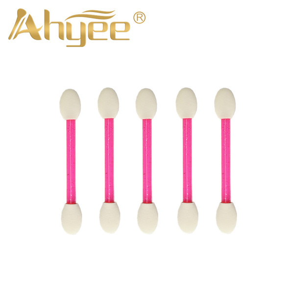 5 Pcs Eyeshadow Applicator Pink Pro Sponge Double Ended Eye Shadow Make Up Supplies Portable Eye Shadow Brushes Powder Brush