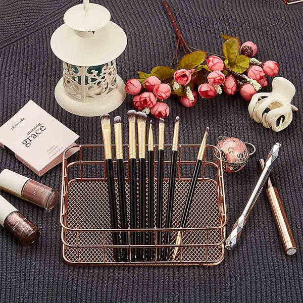 Gemtotal Eye Makeup Brushes Set 8-Pieces Base Shadow Concealer Contour Eyeshadow Synthetic Hair (Gold) Free Shipping