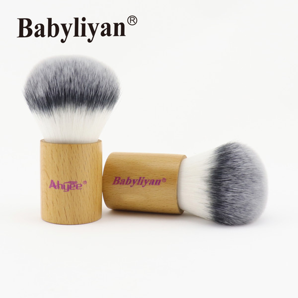 Hot sale FREE SHIPPING Professional WOODEN Travel Size Full Coverage Kabuki Brush Makeup Brushes Wholesale Factory Sealed