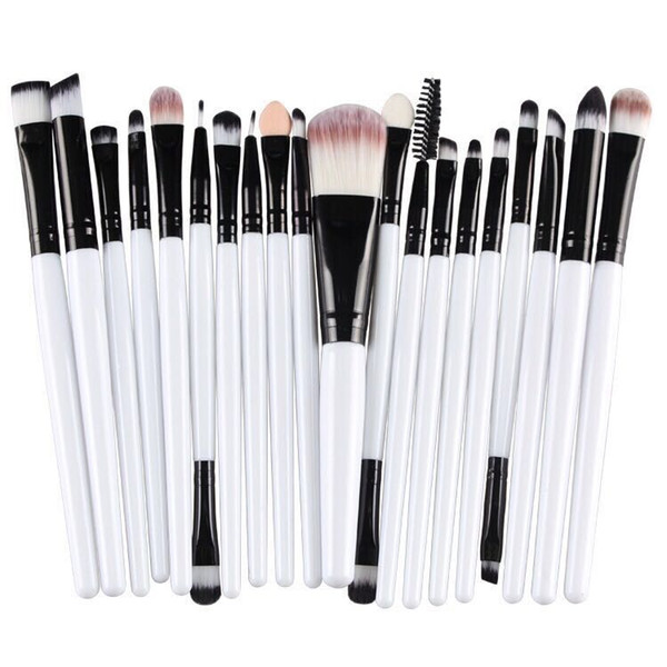 Professional 20 pcs / set makeup brushes set kits eye face powder eyeshadow eyeliner brush beauty tools maquiagem brochas maquillaje