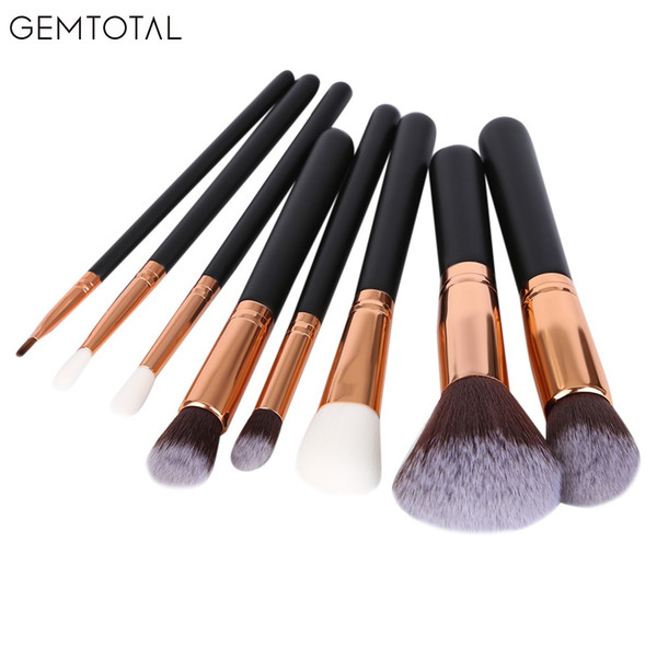 Free Shipping professional Makeup Brushes Set Rose Gold Foundation Powder Eye Set Make Up Brushes Kit Soft Goat&Synthetic Hair