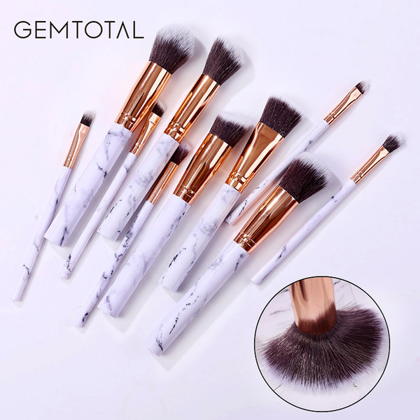 Professional 10pcs Makeup Brushes Set Powder Foundation brush Concealer Eye shadow Lip Blending makeup brush set