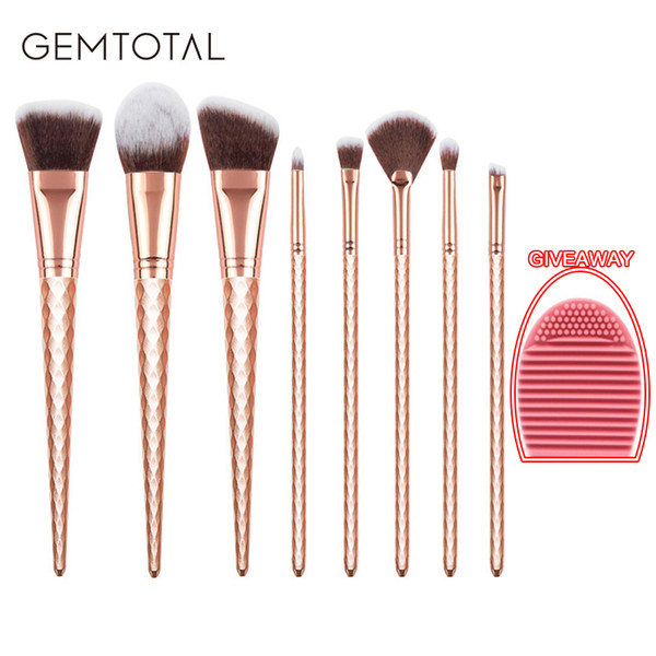 makeup brushes 8pcs professional Multipurpose Beauty Cosmetic Tool Brushes Set rose gold Make Up Brushes Kit Tools giveway free shipping