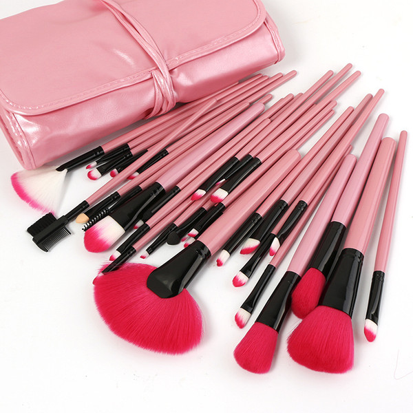 zouyesan Free Shipping 2019 32 cosmetic brushes 32 pink cosmetic brushes Professional makeup cosmetic kit