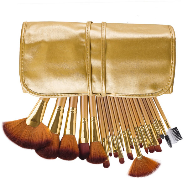 zouyesan Free Shipping 2019 21 golden makeup brushes, high quality fiber hair, beauty tools