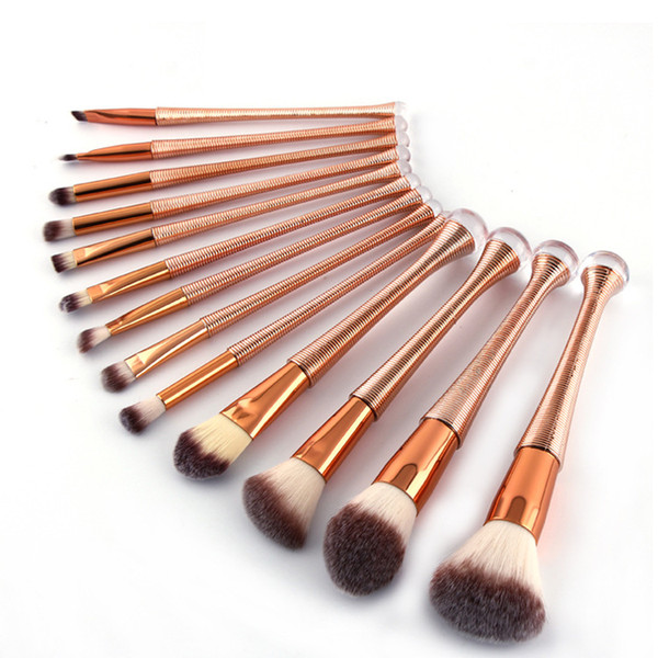 Zouyesan free delivery 2018 13 thread makeup brush rose gold Xiaomang waist makeup brush beauty tools set