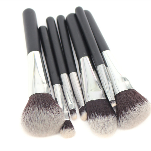 Professional Makeup Brush Set Soft Vegan Synthetic Mini Travel MakeupTools Kit 7pcs Powder Foundation Blush Eyeshadow Eyebrow Eyeliner