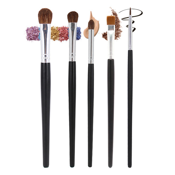 Professional Eyes Makeup Brushes Set 5pcs Eyeshadow Eyeliner Smudge Blending Contouring Make Up Beauty Tools Kit