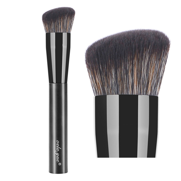 vela.yue Powder Foundation Makeup Brush Synthetic Rounded Slant Brush for Liquid Foundation Primer Base Cream Beauty Cosmetics Tool