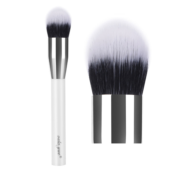 vela.yue Duo Fibre Stippling Brush Tapered Foundation Makeup Brush Multipurpose Powder Bronzer Blusher Highlighter Contouring Make Up Tool