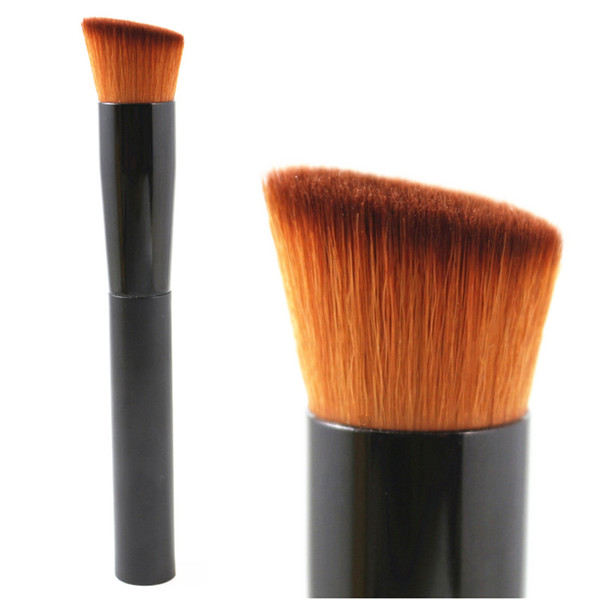 Professional Face Makeup Brush Angled Flat Round Powder Foundation Blush Bronzer Contour Highlight Beauty Kabuki Brushes Tool