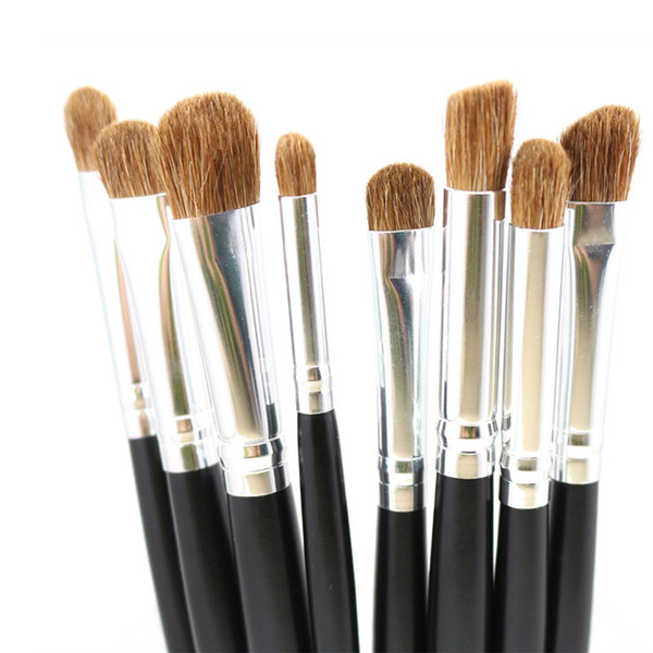 Professional Eyes Makeup Brushes Nature Hair Eyeshadow Smudge Blending Contouring Highlighting Crease Make Up Beauty Tools