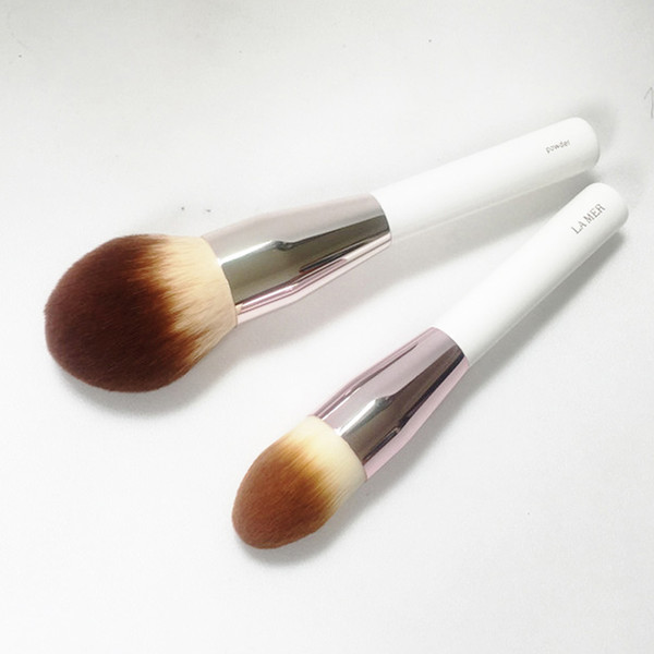 LA MER POWDER & FOUNDATION BRUSH - Soft Synthetic Hair Large Powder Flawless finish - Beauty Makeup Brushes Blender