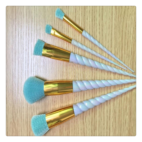 Make Up Brushes Set 5Pcs Professional Facial Care Cosmetic Blush Makeup Brushes Set Foundation Eyebrow Eyeliner Brushes Sets Kits Tools