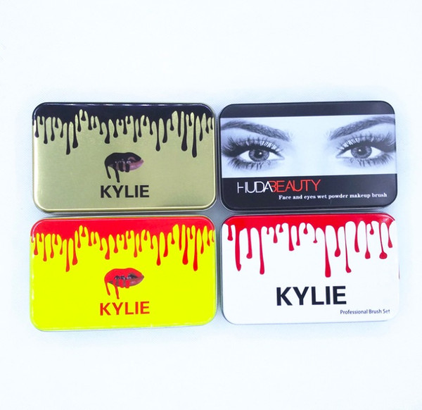 Brand Be@uty 12PCS Face and Eyes of wet Powder brush set and Kylie--Brush foundation powder blush Makeup Brushes High Tech free ship