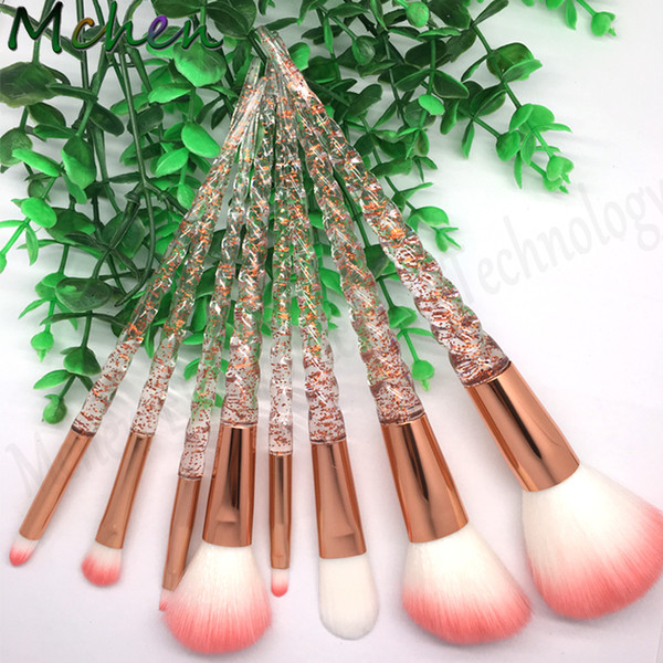 8pcs/set Unicorn Makeup Brushes For Cosmetic Make up Blush pincel maquiagem Powder Foundation Eye Mermaid brush sets&kits,Hot