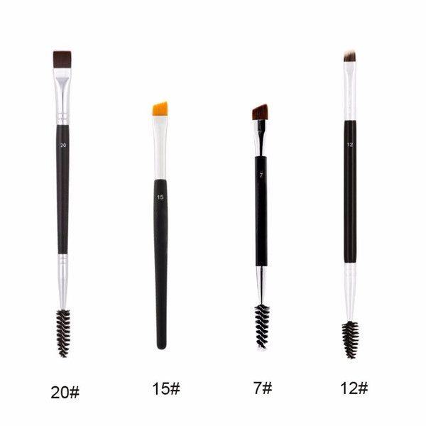 high quality Duo Brush #12 #7 #15 #20 Makeup Brushes Large Synthetic Duo Brow Eyebrow Makeup Brushes Kit Pinceis Factory Wholesale